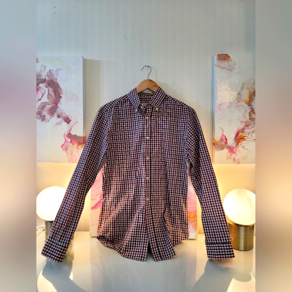 MERONA Men's Plaid Button Down Shirt